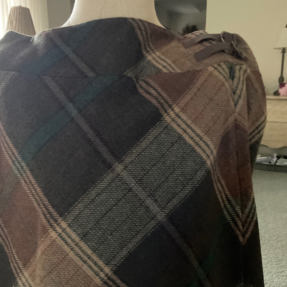 Ralph Lauren Brown Plaid Skirt, size 12 - Picture 2 of 6